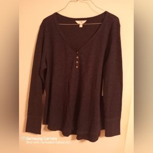 Terra sky long sleeve grey shirt